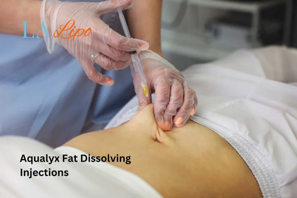 woman having fat dissolving injections Peterborough in the stomach