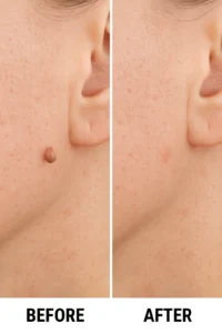 Skin tags removal Peterborough before and after