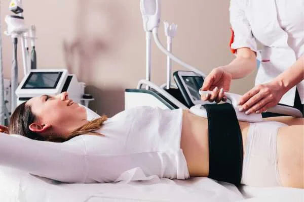 woman having body sculpting to help improve her body image and her mental health Peterborough